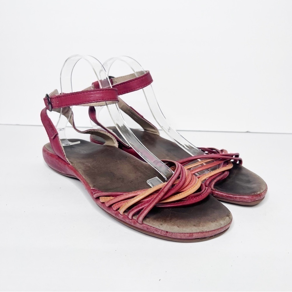 Keen Emerald City Red Leather Sandals Size 10.5 Women’s